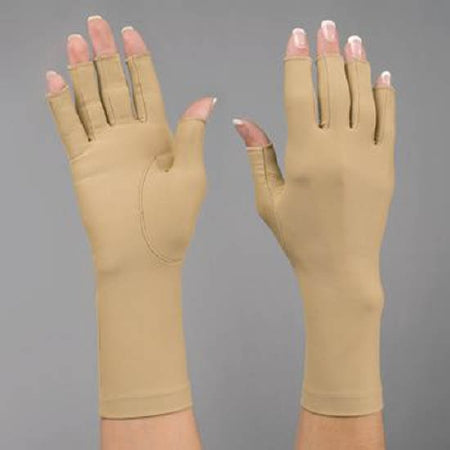Patterson Medical Supply Compression Gloves Rolyan® Full Finger Small Over-the-Wrist Length Hand Specific Pair Lycra® / Spandex - Pair - 519001-PR