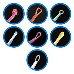 Bionix Ear Curette Pack Safe Ear Curettes™ 6 Inch Length Round Handle Assorted Tip Styles - Box of 75 - 5777-BX