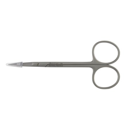McKesson Iris Scissors McKesson Argent™ 4-1/2 Inch Surgical Grade Stainless Steel Finger Ring Handle Straight Sharp Tip / Sharp Tip - Each - 43-1-104-EA