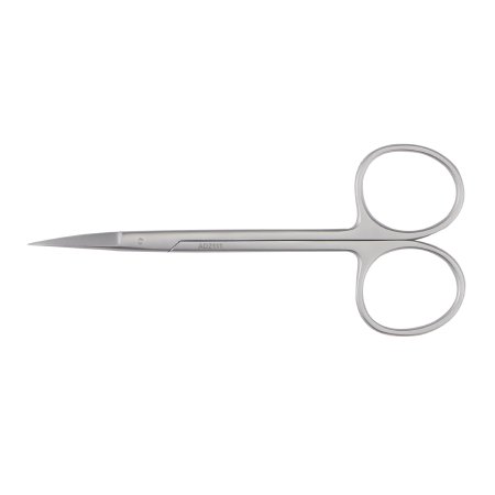 McKesson Iris Scissors McKesson Argent™ 4-1/2 Inch Surgical Grade Stainless Steel Finger Ring Handle Sharp Tip / Sharp Tip - Each - 43-1-109-EA