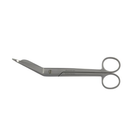 McKesson Bandage Scissors McKesson Argent™ Lister 7-1/4 Inch Length Surgical Grade Stainless Steel NonSterile Finger Ring Handle Angled Blunt Tip / Blunt Tip - Each - 43-1-241-EA