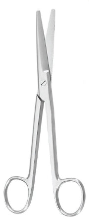 McKesson Dissecting Scissors McKesson Argent™ Mayo 5-1/2 Inch Length Surgical Grade Stainless Steel NonSterile Finger Ring Handle Straight - Each - 43-1-308-EA
