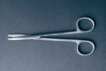 McKesson Dissecting Scissors McKesson Argent™ Metzenbaum 5-1/2 Inch Length Surgical Grade Stainless Steel NonSterile Finger Ring Handle Straight Blunt Tip / Blunt Tip - Each - 43-1-335-EA