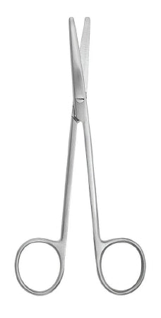 McKesson Dissecting Scissors McKesson Argent™ Metzenbaum 5-1/2 Inch Length Surgical Grade Stainless Steel NonSterile Finger Ring Handle Curved Blunt Tip / Blunt Tip - Each - 43-1-336-EA