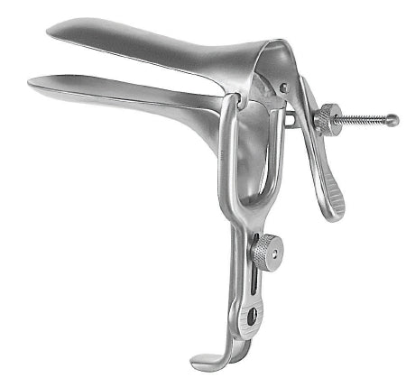 McKesson Vaginal Speculum McKesson Argent™ Pederson NonSterile Surgical Grade Stainless Steel Large Double Blade Duckbill Reusable Without Light Source Capability - Each - 43-1-362-EA