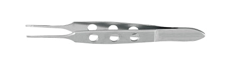 McKesson Tissue Forceps McKesson Argent™ Bishop-Harmon 3-3/8 Inch Length Surgical Grade Stainless Steel NonSterile NonLocking Thumb Handle Straight 0.7 mm Wide Tips with 1 X 2 Teeth - Each - 43-1-764-EA