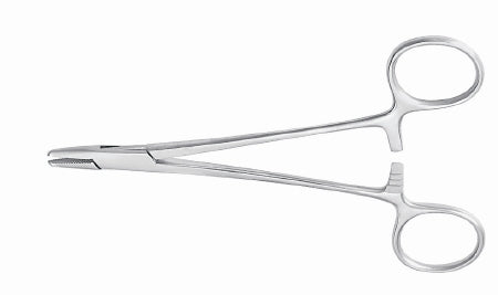 McKesson Needle Holder McKesson Argent™ 5-1/2 Inch Length Serrated Jaws Finger Ring Handle - Each - 43-1-832-EA
