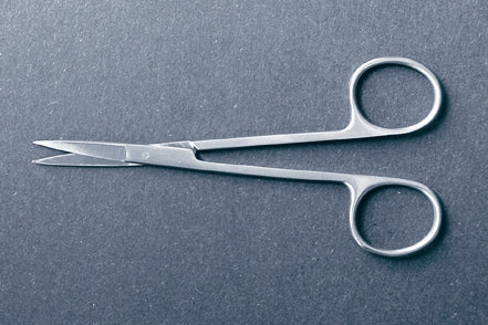 McKesson Iris Scissors McKesson 3-1/2 Inch Office Grade Stainless Steel Finger Ring Handle Straight - Each - 43-2-103-EA