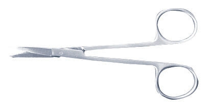 McKesson Iris Scissors McKesson 4-1/8 Inch Office Grade Stainless Steel Finger Ring Handle Sharp Tip / Sharp Tip - Each - 43-2-109-EA