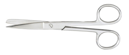 McKesson Operating Scissors McKesson 5-1/2 Inch Length Office Grade Stainless Steel Finger Ring Handle Straight Sharp Tip / Blunt Tip - Each - 43-2-272-EA