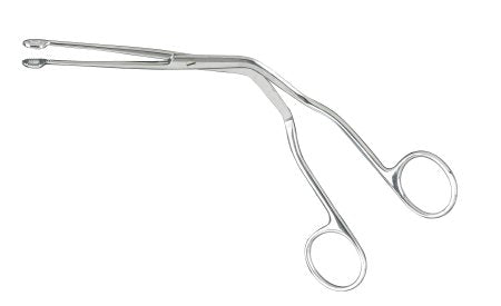 McKesson Catheter Forceps McKesson Magill 9 Inch Length Office Grade Stainless Steel NonSterile NonLocking Finger Ring Handle Straight Extra Narrow, 0.9 mm Alligator Jaws - Each - 43-2-289-EA