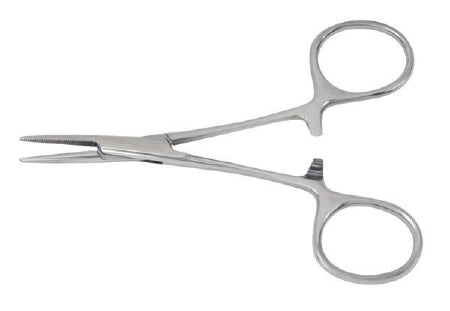 McKesson Hemostatic Forceps McKesson Hartmann-Mosquito 3-1/2 Inch Length Office Grade Stainless Steel NonSterile Ratchet Lock Finger Ring Handle Straight 1 X 1 Prongs - Each - 43-2-409-EA