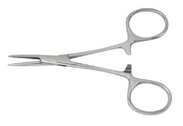 McKesson Hemostatic Forceps McKesson Hartmann-Mosquito 3-1/2 Inch Length Office Grade Stainless Steel NonSterile Ratchet Lock Finger Ring Handle Curved - Each - 43-2-421-EA