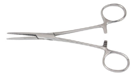 McKesson Hemostatic Forceps McKesson Crile 5-1/2 Inch Length Office Grade Stainless Steel NonSterile Ratchet Lock Finger Ring Handle Straight - Each - 43-2-447-EA