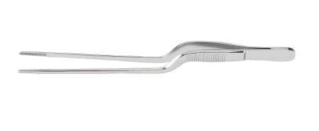 McKesson Dressing Forceps McKesson Gruenwald-Jansen 6-1/2 Inch Length Office Grade Stainless Steel NonSterile NonLocking Bayonet Handle Serrated Tip - Each - 43-2-605-EA