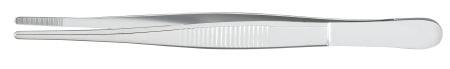 McKesson Dressing Forceps McKesson 5 Inch Length Office Grade Stainless Steel NonSterile NonLocking Thumb Handle Serrated Tip - Each - 43-2-710-EA