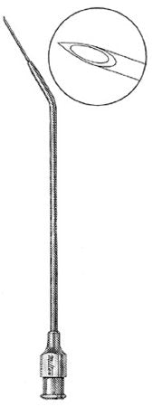 Integra Lifesciences Tonsil Needle Miltex 3-3/4 Inch Luer Lock Type 23 Gauge Curved Style - Each - 20-427-EA