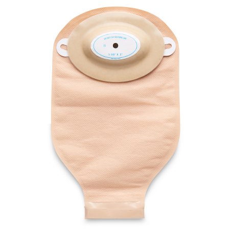 Nu-Hope Laboratories Post-Op Ostomy Pouch Nu-Flex™ Nu-Comfort™ Two-Piece System Drainable Oval B, Convex, Trim to Fit - Box of 10 - 40-7244-C-BX