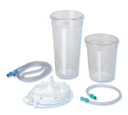 Medline Suction Canister Allied® 1500 mL Sealing Lid - Case of 48 - GMC20080003-CS