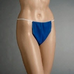 Graham Medical Products Bikini Panty One-Dees® Blue One Size Fits Most Disposable - Case of 100 - 50587-CS