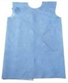 HPK Industries Patient Exam Gown Premium 2X-Large Blue Disposable - Case of 50 - 4570S-CS