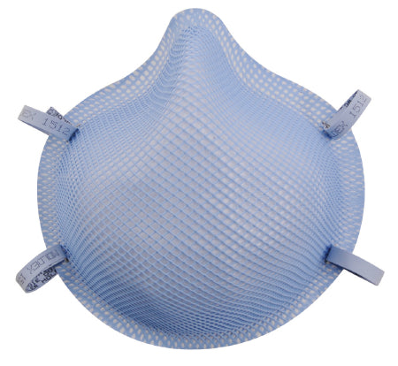 Moldex-Metric Particulate Respirator / Surgical Mask Moldex® Medical N95 Cup Elastic Strap Medium Blue NonSterile ASTM Level 3 Adult - Box of 20 - 1517-BX