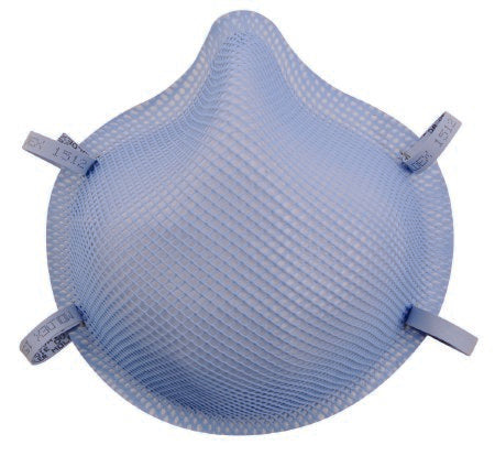 Moldex-Metric Particulate Respirator / Surgical Mask Moldex® Medical N95 Cup Elastic Strap Medium Blue NonSterile ASTM Level 3 Adult - Case of 160 - 1517-CS