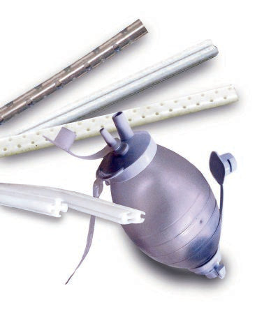 McKesson Wound Drain Tube S-Vac® Silicone Fluted Style 19 Fr. Size Sterile - Case of 10 - 332225-CS