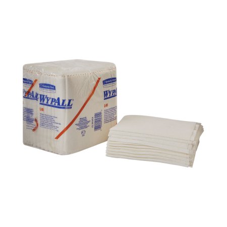 Kimberly Clark Task Wipe WypAll® L40 Light Duty White NonSterile Double Re-Creped 12 X 12-1/2 Inch Disposable - Pack of 56 - 05701-PK