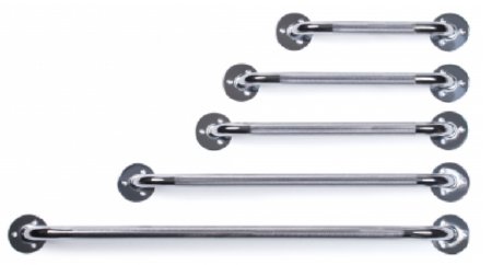 Graham-Field Wall Grab Bar Chrome Finish Knurled Steel - Each - 2018A-EA