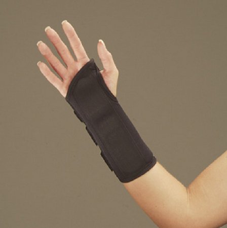 DeRoyal Wrist Brace DeRoyal® Low Profile Polyester / Foam Left Hand Black Medium - Each - 5074-08-EA