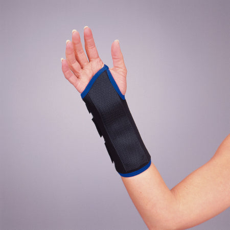 DeRoyal Wrist Brace Premium Low Profile Tietex Left Hand Black Small - Each - 351SL-EA