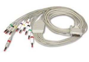 Schiller America ECG Cable 10 Lead Patient Cable, USA 3.5 m, With Non-Detachable Leads, Clip AT-10 - Each - 2.400119S-EA