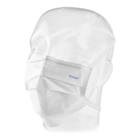 Aspen Surgical Products Surgical Mask Sensitive Skin Pleated Tie Closure One Size Fits Most White NonSterile ASTM Level 1 Adult - Box of 1 - 15215-BX
