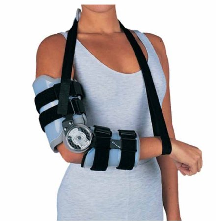 DJO Elbow Splint Cinch-Lock™ Large Contact Closure Right Elbow Gray - Each - 11-0180-4-13066-EA