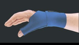 Alimed Wrist / Thumb Support AliMed® Neoprene Left or Right Hand Royal Blue Medium / Large - Each - 2970003434-EA