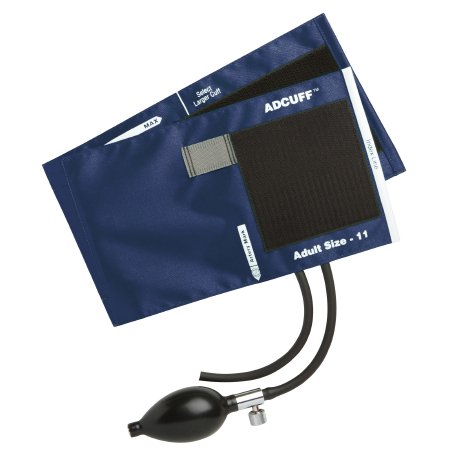 American Diagnostic Corp Reusable Blood Pressure Cuff and Bulb Adcuff™ 34 to 50 cm Arm Nylon Cuff Large Adult Cuff - Each - 865-12XN-EA