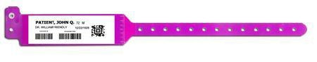 Precision Dynamics Identification Wristband Sentry® Bar Code LabelBand® Barcoded Band Permanent Snap Without Legend - Box of 500 - 5080-16-PDM-BX