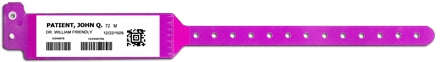 Precision Dynamics Identification Wristband Sentry® Bar Code LabelBand® Barcoded Band Permanent Snap Without Legend - Box of 500 - 5080-17-PDM-BX