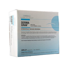 Gentell Zinc Impregnated Dressing Dermagran® B Square 4 X 4 Inch Sterile - Box of 15 - SPD21-BX