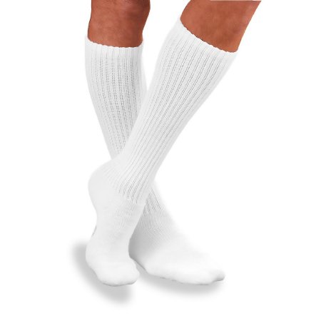 BSN Medical Diabetic Compression Socks JOBST® Sensifoot™ Knee High Large White Closed Toe - Pair - 110833-PR