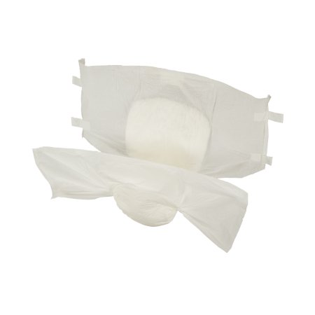 Cardinal Unisex Adult Incontinence Brief Simplicity™ Medium Disposable Moderate Absorbency - Bag of 12 - 63013-BG