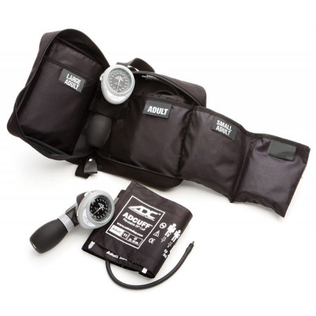 American Diagnostic Corp Aneroid Sphygmomanometer Unit Multikuf™ Multiple Sizes Nylon 19 - 50 cm Palm Aneroid - Each - 731-BK-EA