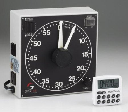 Wolf X-Ray Electronic Alarm Timer Clip on, Magnetic Back, Freestand GraLab® 100 Minutes Dial Display - Each - 18906-EA