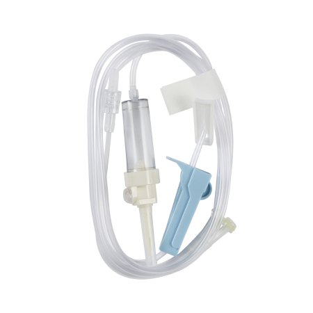 Amsino International Primary IV Administration Set AMSafe® Gravity 1 Port 15 Drops / mL Drip Rate Without Filter 78 Inch Tubing Solution - Case of 50 - AA3101-CS