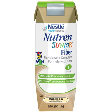 Nestle Healthcare Nutrition Pediatric Oral Supplement Nutren® Junior Fiber 8.45 oz. Tetra Prisma® Liquid Fiber Bowel Management - Case of 24 - 9871616063-CS