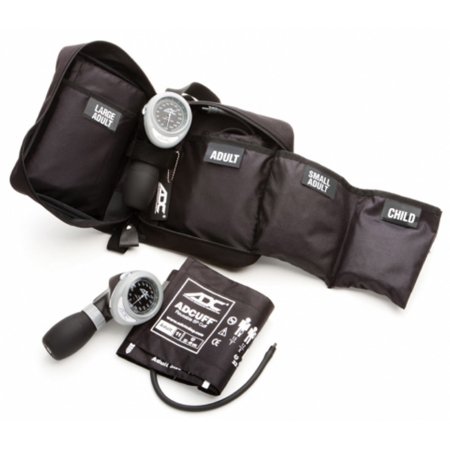 American Diagnostic Corp Aneroid Sphygmomanometer Unit Multikuf™ Multiple Sizes Nylon 13 - 50 cm Palm Aneroid - Each - 732-BK-EA