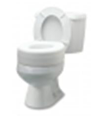 Graham-Field Raised Toilet Seat 4-1/2 Inch Height White 250 lbs. Weight Capacity - Case of 6 - 6909A-CS