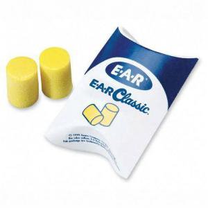 GE Healthcare Ear Plugs 3M™ E-A-R™ Classic™ Cordless Medium / Large Yellow - Box of 200 - E8801BA-BX