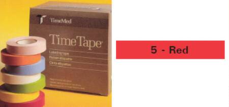 Precision Dynamics Blank Label Tape Time® Multipurpose Label Red Vinyl 1/2 X 500 Inch - Roll of 1 - T-512-5-RL